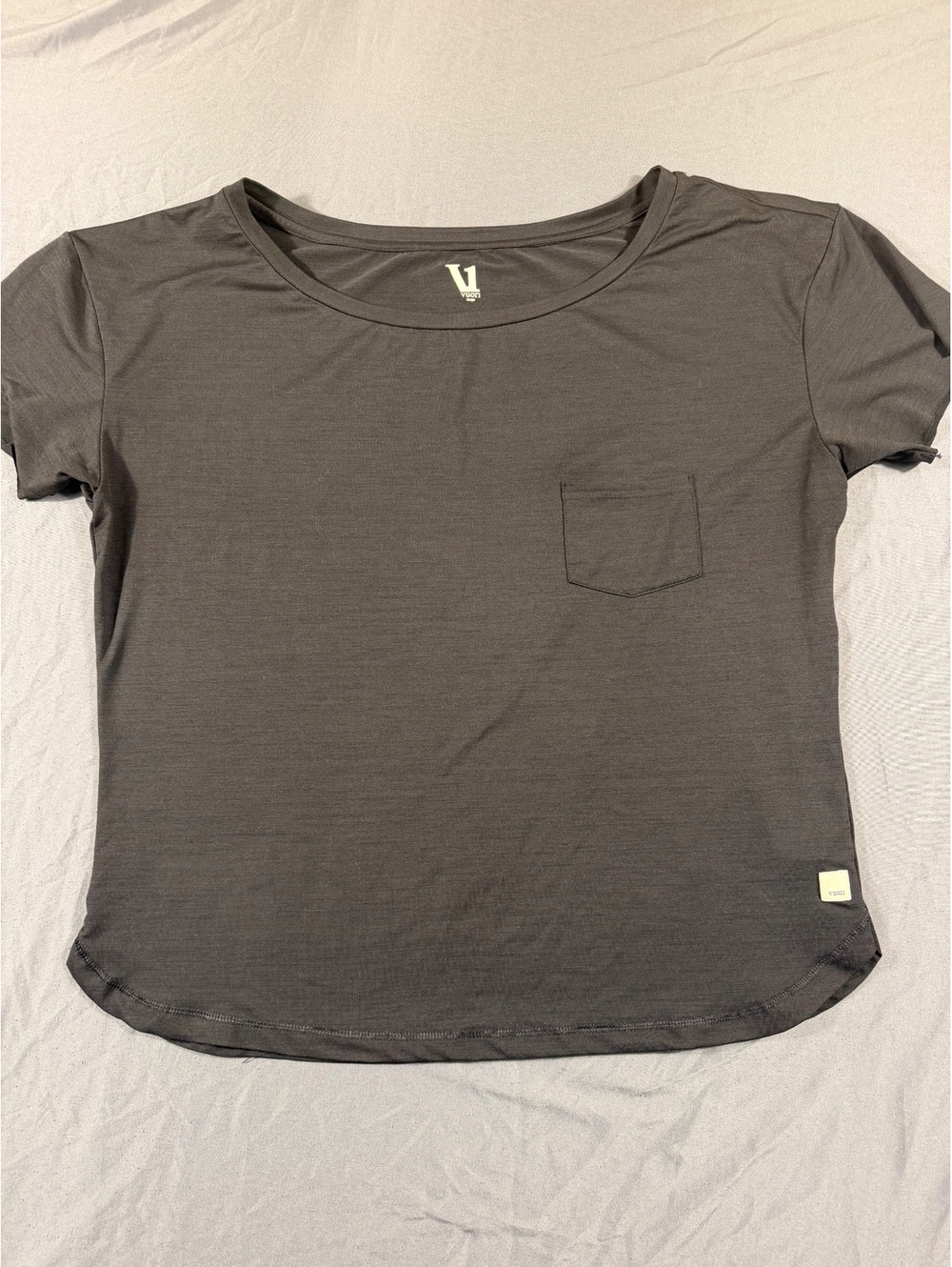 Vuori Women's Black Short Sleeve Pocket T-Shirt Size Large